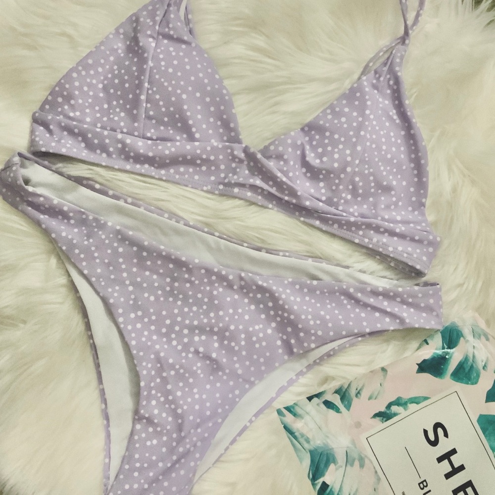 SHEIN lavender bikini set